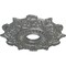 Ekena Millwork Preston Ceiling Medallion (Fits Canopies up to 4"), Hand-Painted Silver, 17 1/2"OD x 4"ID x 1"P CM17PRSLS - alternate 2